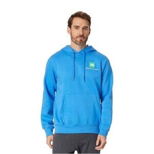Size L Men’s The North Face Box NSE Logo Hoodie Pullover Sweatshirt - Optic Blue